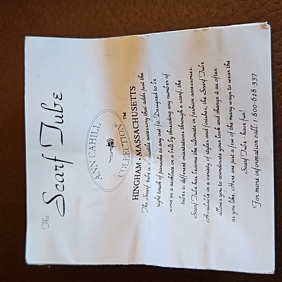 VTG ANN CAHILL Goldtone Victorian Etruscan Style Castlecore Scarf Tube - Picture 5 of 6